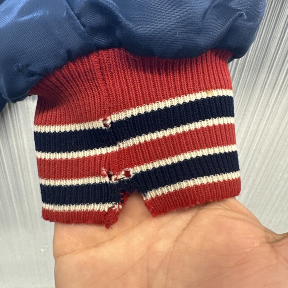 Vintage 80s Boston Red Sox MLB Diamond Collection Starter Satin Bomber Jacket XL - Picture 13 of 14